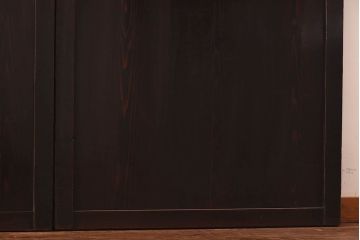 和製アンティーク　燻された風合いが魅力の帯戸(板戸、建具)4枚セット