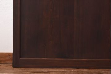 和製アンティーク　味わいのある風合いと燻された色合いが魅力の帯戸(板戸、建具)2枚セット