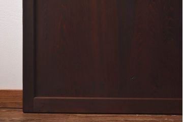 和製アンティーク　味わいのある風合いと燻された色合いが魅力の帯戸(板戸、建具)2枚セット