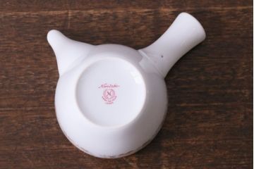 昭和中期　日本陶器・ノリタケ(則武)小花柄の急須・湯飲み5客セット