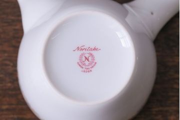 昭和中期　日本陶器・ノリタケ(則武)小花柄の急須・湯飲み5客セット