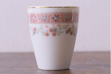 昭和中期　日本陶器・ノリタケ(則武)小花柄の急須・湯飲み5客セット