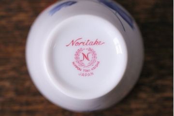 昭和中期　日本陶器・ノリタケ(則武)芙蓉柄急須・湯飲み・しょうゆ差しセット