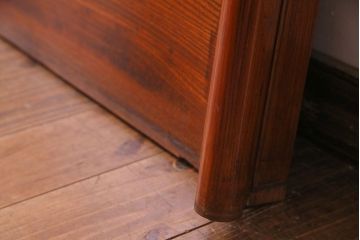 アンティーク雑貨　和製アンティーク　漆塗り　筆返し付き　上質な和を演出する一枚板(古材、棚板、材料)(2)