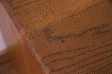 レトロ家具　昭和レトロ　ナラ材　素朴な木の風合いが魅力の小引き出し(引き出し)