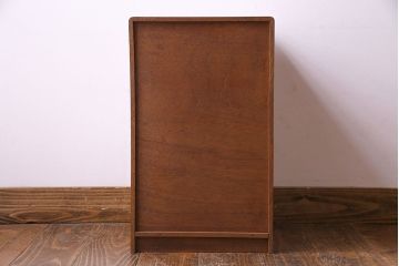 レトロ家具　昭和レトロ　ナラ材　素朴な木の風合いが魅力の小引き出し(引き出し)