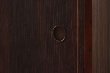 レトロ家具　昭和レトロ　異なる素材の質感が楽しめる小箪笥(戸棚、収納棚、小引き出し)