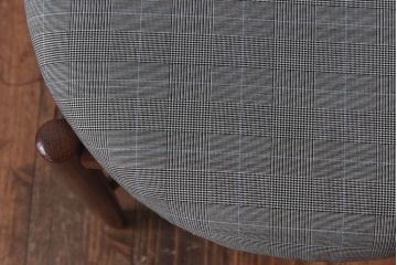 ヴィンテージ家具　北欧ビンテージ　G-PLAN(ジープラン)　Fresco(フレスコ)　水色のラインが爽やかなダイニングチェア(サーキュラーチェア、椅子)