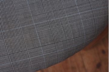 ヴィンテージ家具　北欧ビンテージ　G-PLAN(ジープラン)　Fresco(フレスコ)　水色のラインが爽やかなダイニングチェア(サーキュラーチェア、椅子)