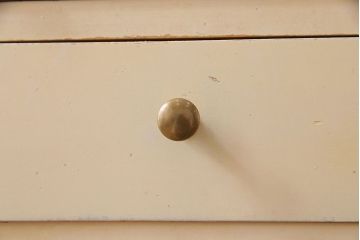 ペイント家具　シャビーでレトロなデンタルキャビネット(収納棚)