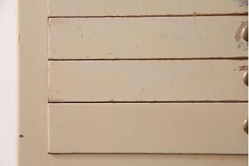 ペイント家具　シャビーでレトロなデンタルキャビネット(収納棚)