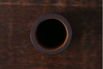 アンティーク雑貨　和製アンティーク　明治期　引き出し付き　鉄刀木製提手付煙草盆(莨盆)(R-030303)