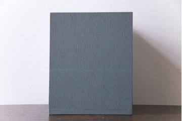 ペイント家具　ツートーンカラーのレトロな小引き出し(小物収納)(R-030304)