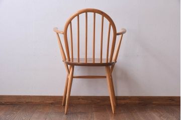 イギリス家具　ERCOL(アーコール) ローバック　ウィンザーアームチェア(ダイニングチェア)