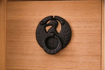 中古美品　岩谷堂箪笥　桐文様　銀河5号　車箪笥(整理箪笥、チェスト、桐箪笥、桐たんす)