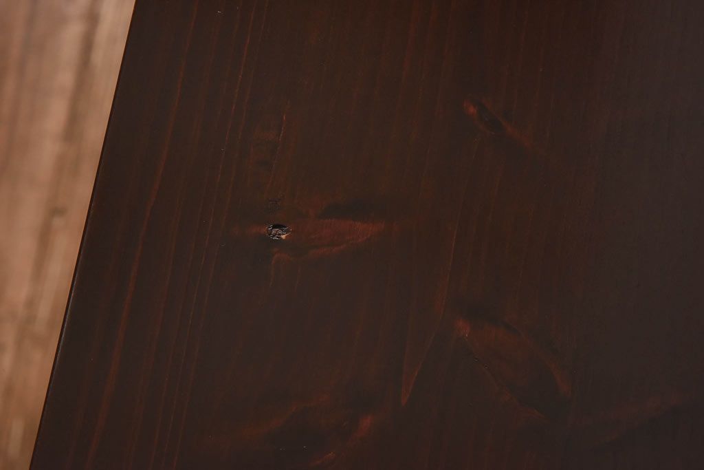 アンティーク家具　リメイク　桜丸金具　美しい漆塗りが楽しめる米沢箪笥ローチェスト(和タンス、ローボード、リビングボード、引き出し)(R-030320)