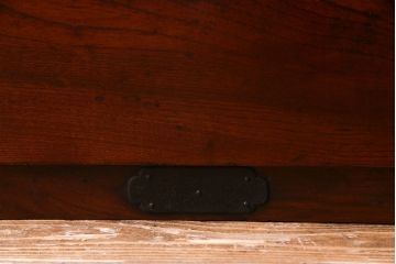 アンティーク家具　和製アンティーク　前面ケヤキ材　相馬箪笥をリメイクしたローチェスト(引き出し、リビングボード)(R-030324)