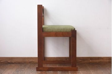 北欧テイスト家具　チーク材　シンプルなビンテージチェア(ダイニングチェア、イス、椅子)(1)(R-030326)