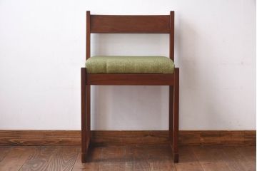 ヴィンテージ家具　イギリスビンテージ　チーク材　北欧テイストなダイニングチェア(イス、椅子)(2)(R-030327)