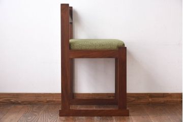 ヴィンテージ家具　イギリスビンテージ　チーク材　北欧テイストなダイニングチェア(イス、椅子)(2)(R-030327)