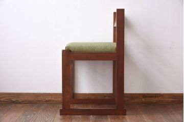 ヴィンテージ家具　イギリスビンテージ　チーク材　北欧テイストなダイニングチェア(イス、椅子)(3)(R-030328)