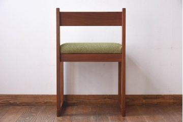 ヴィンテージ家具　イギリスビンテージ　チーク材　北欧テイストなダイニングチェア(イス、椅子)(3)(R-030328)