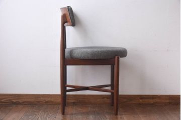 アンティーク家具　G-PLAN(ジープラン)　Fresco(フレスコ)　落ち着いた印象のサーキュラーチェア(ダイニングチェア、椅子)(4)(R-030338)