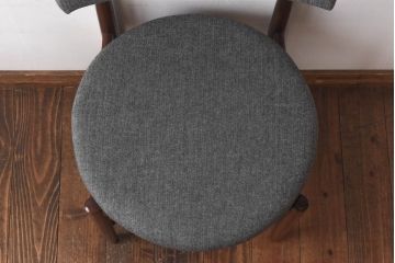 アンティーク家具　G-PLAN(ジープラン)　Fresco(フレスコ)　落ち着いた印象のサーキュラーチェア(ダイニングチェア、椅子)(4)(R-030338)
