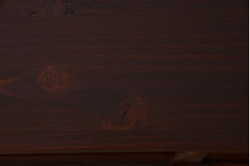 美品　リメイク　前面ケヤキ共縁仕上げ　上品な和の雰囲気が高まる箪笥ローボード(戸棚、リビングボード)(R-030340)