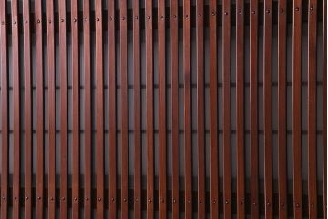 昭和中期　情緒溢れるガラス入り格子戸(引き戸、建具)2枚セット