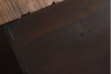 アンティーク家具　和製アンティーク　隠し付き　古い桐材の質感が魅力的な関東帳場箪笥(時代箪笥、和タンス、桐箪笥、桐たんす)(R-030344)