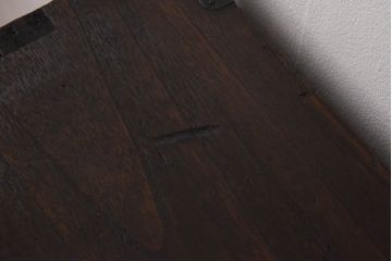 アンティーク家具　和製アンティーク　隠し付き　古い桐材の質感が魅力的な関東帳場箪笥(時代箪笥、和タンス、桐箪笥、桐たんす)(R-030344)