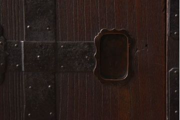 アンティーク家具　和製アンティーク　隠し付き　古い桐材の質感が魅力的な関東帳場箪笥(時代箪笥、和タンス、桐箪笥、桐たんす)(R-030344)