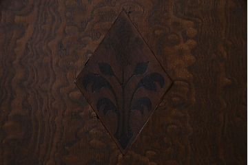 【O様ご成約済】昭和初期　栓材　大正ロマンの面影が感じられる本箱(収納棚、食器棚、キャビネット)(R-030347)