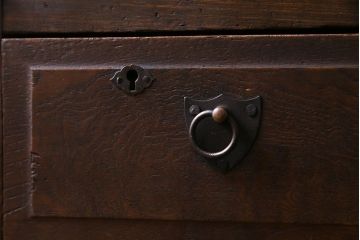 【O様ご成約済】昭和初期　栓材　大正ロマンの面影が感じられる本箱(収納棚、食器棚、キャビネット)(R-030347)