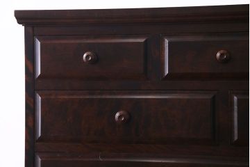 中古　北海道民芸家具　上品な佇まいの2段重ね整理タンス(チェスト、衣装箪笥、引き出し)(R-030355)