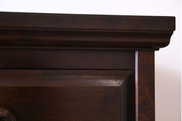 中古　北海道民芸家具　上品な佇まいの2段重ね整理タンス(チェスト、衣装箪笥、引き出し)(R-030355)