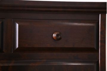 中古　北海道民芸家具　上品な佇まいの2段重ね整理タンス(チェスト、衣装箪笥、引き出し)(R-030355)