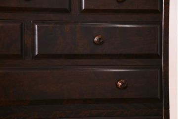 中古　北海道民芸家具　上品な佇まいの2段重ね整理タンス(チェスト、衣装箪笥、引き出し)(R-030355)