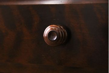 中古　北海道民芸家具　上品な佇まいの2段重ね整理タンス(チェスト、衣装箪笥、引き出し)(R-030355)