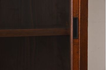 アンティーク家具　大正期　リメイク　古い木の味わいある質感が魅力の収納棚(戸棚、キャビネット、引き出し)(R-030356)