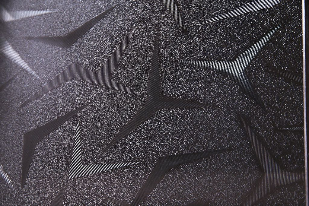 レトロ家具　昭和期　レトロなガラスが魅力のブックケース(本箱、キャビネット)(R-030357)