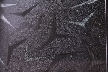 レトロ家具　昭和期　レトロなガラスが魅力のブックケース(本箱、キャビネット)(R-030357)