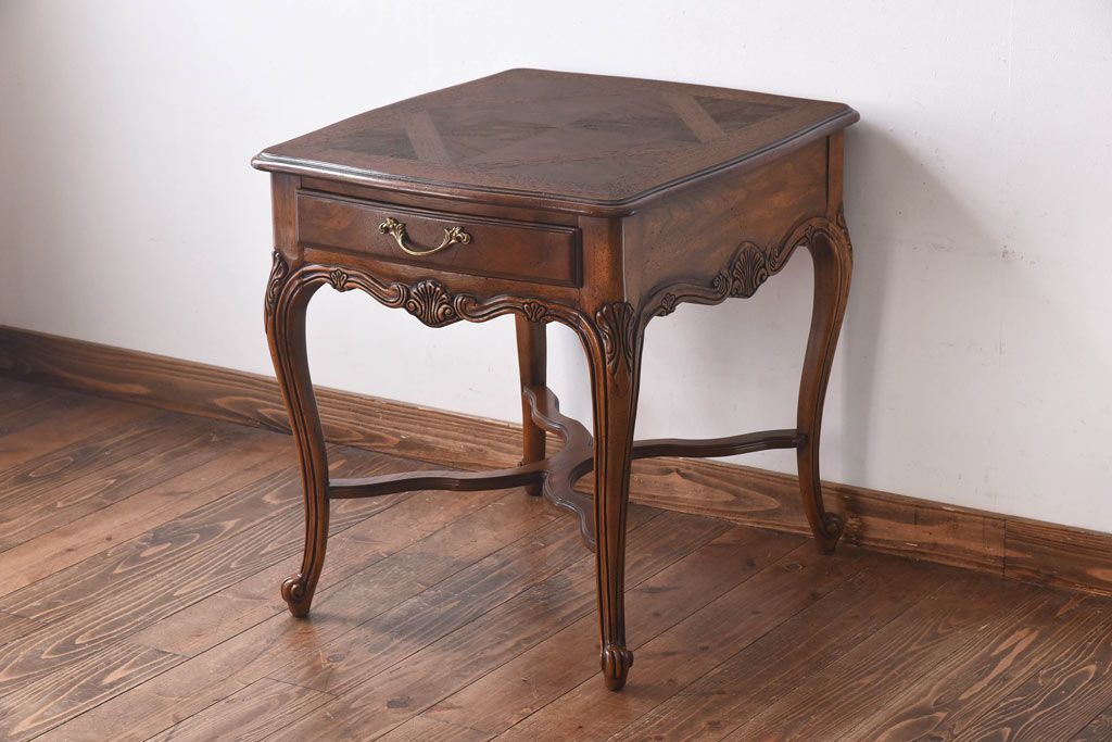アンティーク雑貨 中古 DREXEL HERITAGE(ドレクセルヘリテイジ) old continent(オールドコンチネント) ランプテーブル(サイドテーブル)(定価約41万8千円)(R-030360)