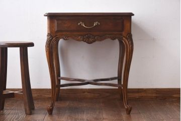 アンティーク雑貨 中古 DREXEL HERITAGE(ドレクセルヘリテイジ) old continent(オールドコンチネント) ランプテーブル(サイドテーブル)(定価約41万8千円)(R-030360)