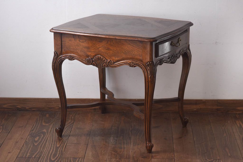 アンティーク雑貨 中古 DREXEL HERITAGE(ドレクセルヘリテイジ) old continent(オールドコンチネント) ランプテーブル(サイドテーブル)(定価約41万8千円)(R-030360)