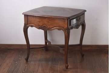 アンティーク雑貨 中古 DREXEL HERITAGE(ドレクセルヘリテイジ) old continent(オールドコンチネント) ランプテーブル(サイドテーブル)(定価約41万8千円)(R-030360)