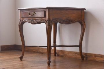 アンティーク雑貨 中古 DREXEL HERITAGE(ドレクセルヘリテイジ) old continent(オールドコンチネント) ランプテーブル(サイドテーブル)(定価約41万8千円)(R-030360)