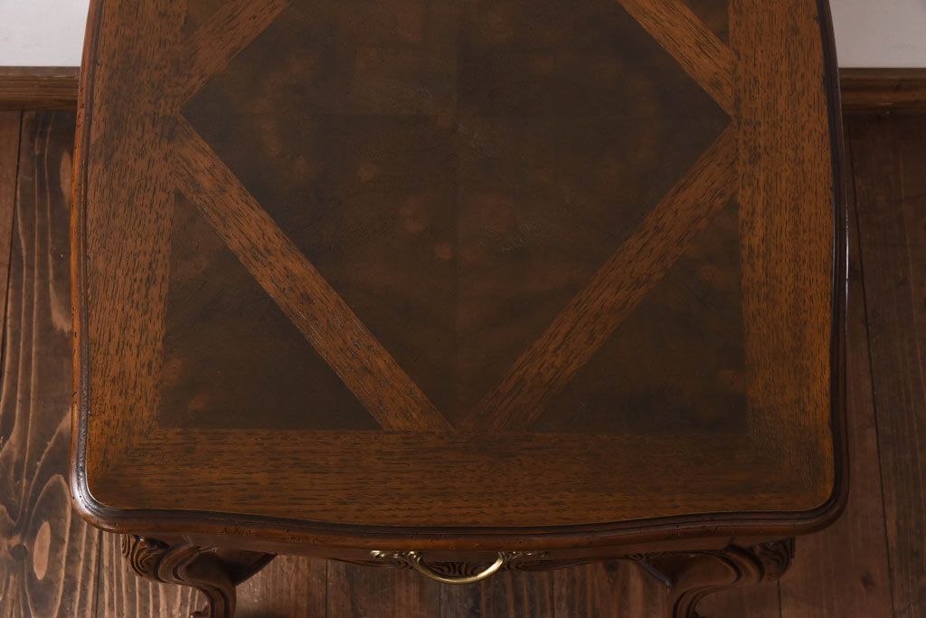 アンティーク雑貨 中古 DREXEL HERITAGE(ドレクセルヘリテイジ) old continent(オールドコンチネント) ランプテーブル(サイドテーブル)(定価約41万8千円)(R-030360)
