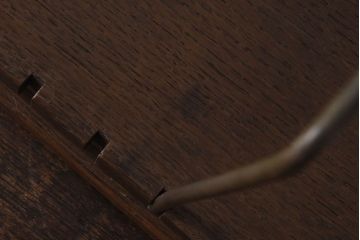 アンティーク雑貨　昭和レトロ　シャビーなアイアンがお洒落な本立て(R-030361)